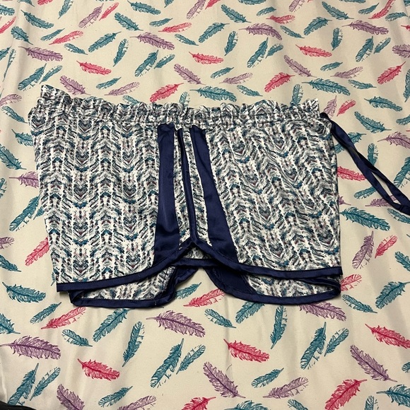 🌻Stylish Blue Patterned Women's PJ Shorts - Picture 4 of 4